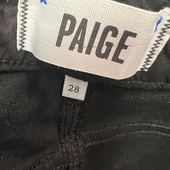 PAIGE Black Skyline Skinny Jeans, Size:28 - Picture 7 of 9